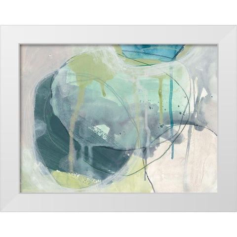 Sea Stone I White Modern Wood Framed Art Print by Vess, June Erica