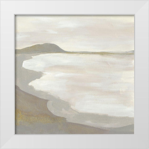 Coastal Contour I White Modern Wood Framed Art Print by Vess, June Erica
