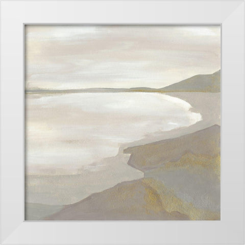 Coastal Contour II White Modern Wood Framed Art Print by Vess, June Erica