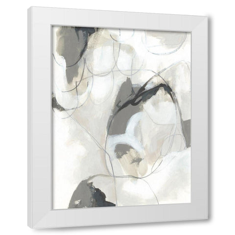 Cloudbank Sonata I White Modern Wood Framed Art Print by Vess, June Erica