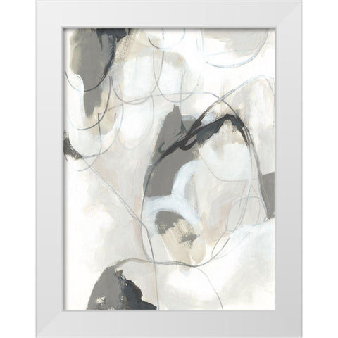 Cloudbank Sonata I White Modern Wood Framed Art Print by Vess, June Erica