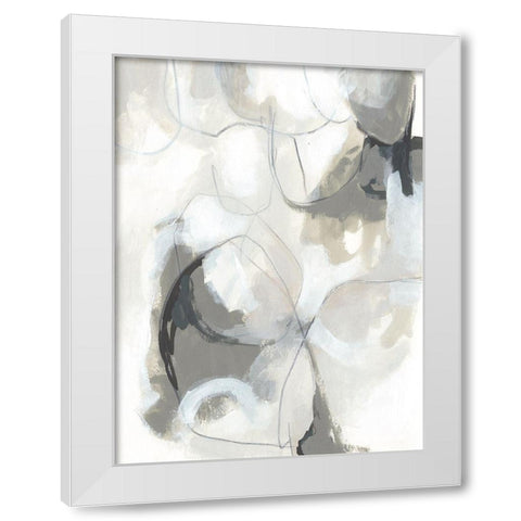 Cloudbank Sonata II White Modern Wood Framed Art Print by Vess, June Erica