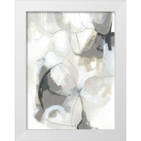Cloudbank Sonata II White Modern Wood Framed Art Print by Vess, June Erica