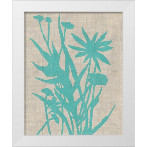 Dusk Botanical II White Modern Wood Framed Art Print by Zarris, Chariklia