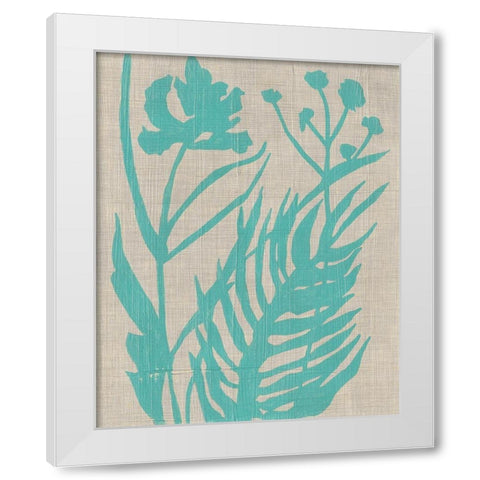 Dusk Botanical IV White Modern Wood Framed Art Print by Zarris, Chariklia