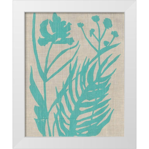 Dusk Botanical IV White Modern Wood Framed Art Print by Zarris, Chariklia