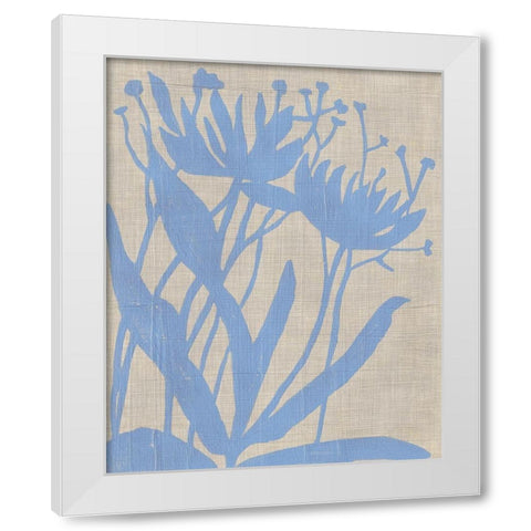 Dusk Botanical VI White Modern Wood Framed Art Print by Zarris, Chariklia