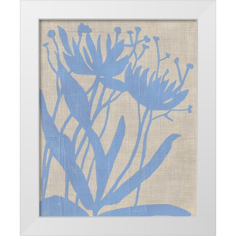 Dusk Botanical VI White Modern Wood Framed Art Print by Zarris, Chariklia