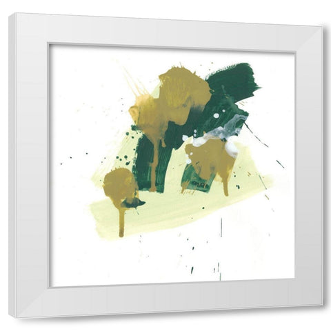 Midori I White Modern Wood Framed Art Print by Vess, June Erica