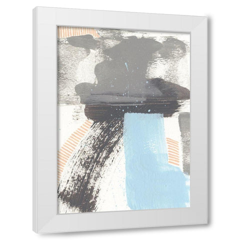 Kenetic IV White Modern Wood Framed Art Print by Moore, Regina