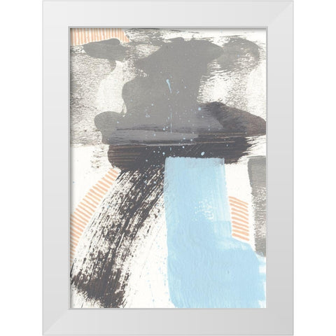 Kenetic IV White Modern Wood Framed Art Print by Moore, Regina