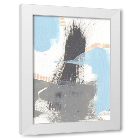Kenetic V White Modern Wood Framed Art Print by Moore, Regina