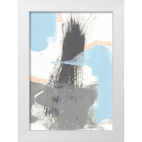 Kenetic V White Modern Wood Framed Art Print by Moore, Regina