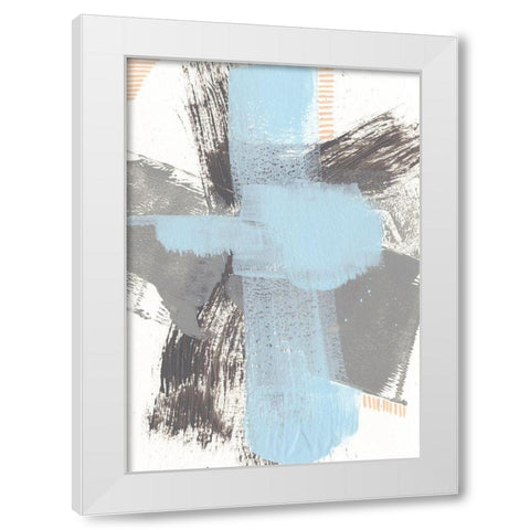 Kenetic VI White Modern Wood Framed Art Print by Moore, Regina