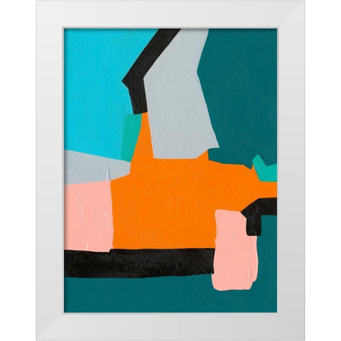 Reunification III White Modern Wood Framed Art Print by Moore, Regina