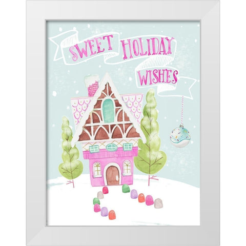 Candy Christmas I White Modern Wood Framed Art Print by Parker, Jennifer Paxton