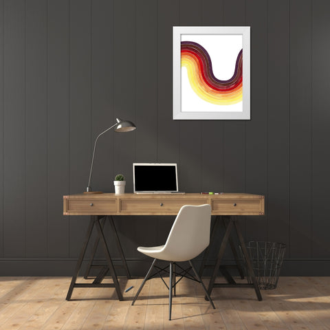Heatwave I White Modern Wood Framed Art Print by Popp, Grace