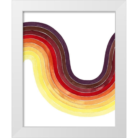Heatwave I White Modern Wood Framed Art Print by Popp, Grace
