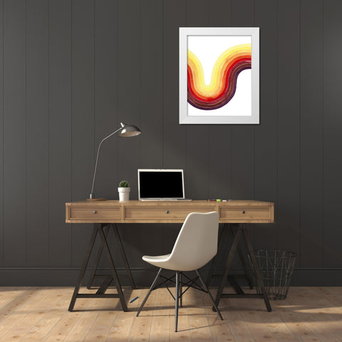 Heatwave II White Modern Wood Framed Art Print by Popp, Grace