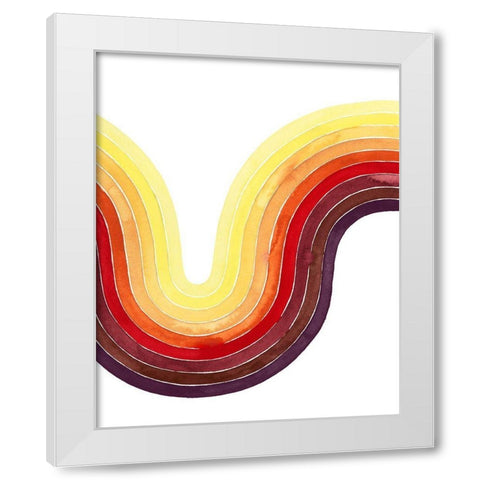 Heatwave II White Modern Wood Framed Art Print by Popp, Grace