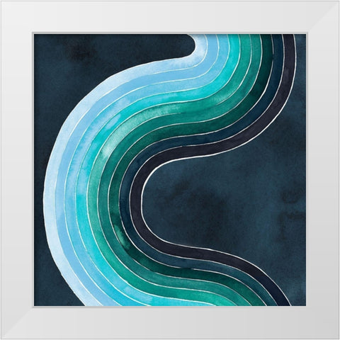 Mid Century Current I White Modern Wood Framed Art Print by Popp, Grace