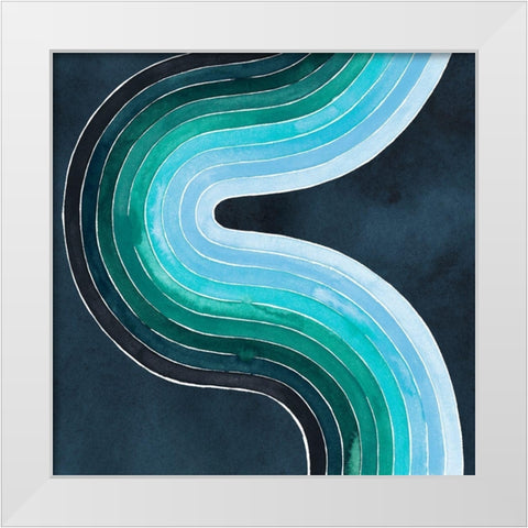 Mid Century Current II White Modern Wood Framed Art Print by Popp, Grace
