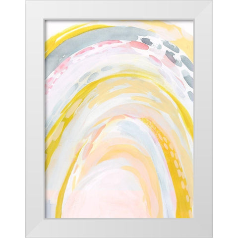 Swooping II White Modern Wood Framed Art Print by Popp, Grace