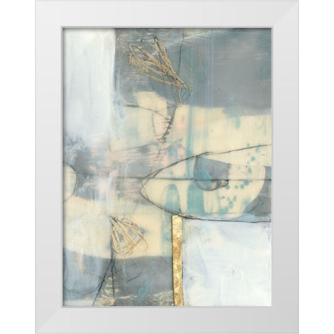 Gilded Whimsy II White Modern Wood Framed Art Print by Goldberger, Jennifer