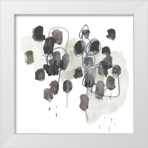Insho I White Modern Wood Framed Art Print by Vess, June Erica
