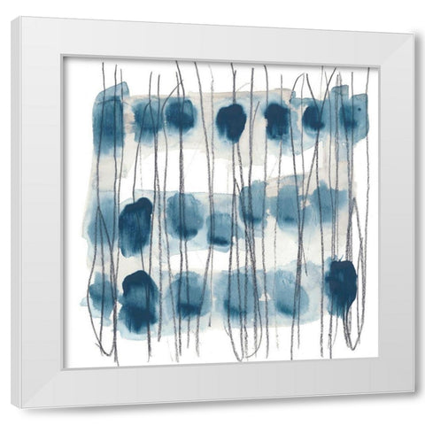 Insho II White Modern Wood Framed Art Print by Vess, June Erica