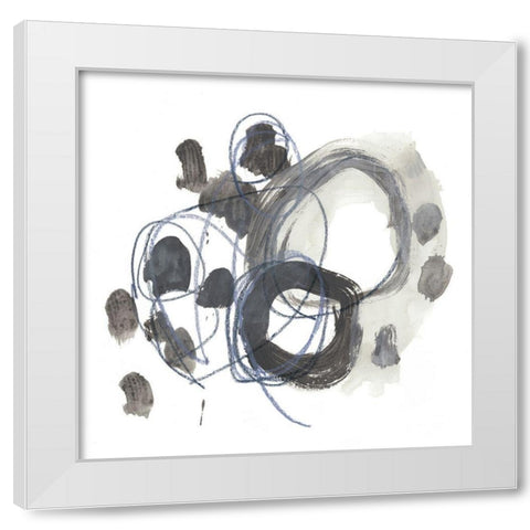 Insho III White Modern Wood Framed Art Print by Vess, June Erica