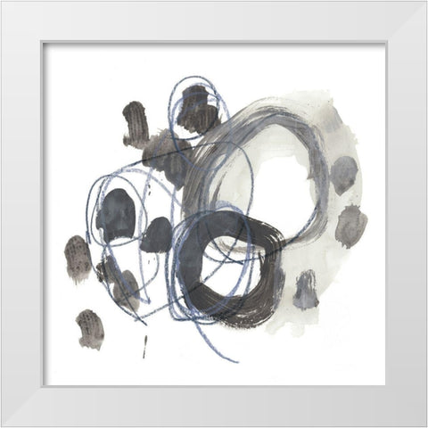 Insho III White Modern Wood Framed Art Print by Vess, June Erica