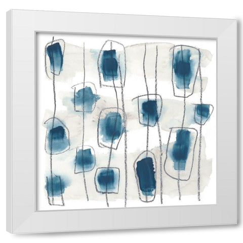 Insho IV White Modern Wood Framed Art Print by Vess, June Erica