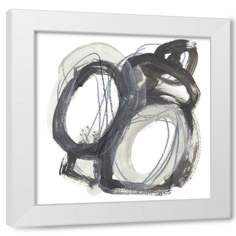 Insho V White Modern Wood Framed Art Print by Vess, June Erica