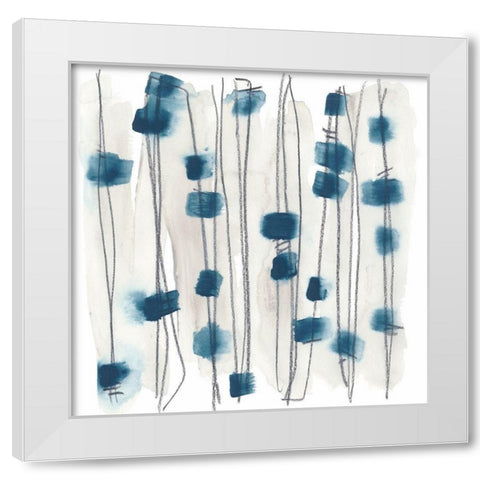 Insho VIII White Modern Wood Framed Art Print by Vess, June Erica