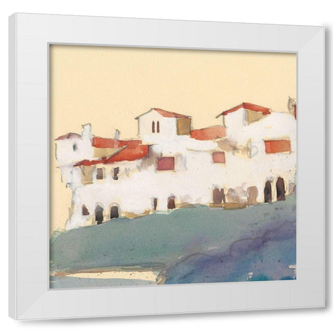Along the Costa Del Sol II White Modern Wood Framed Art Print by Dixon, Samuel