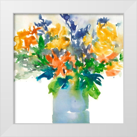 Garden Elements I White Modern Wood Framed Art Print by Dixon, Samuel