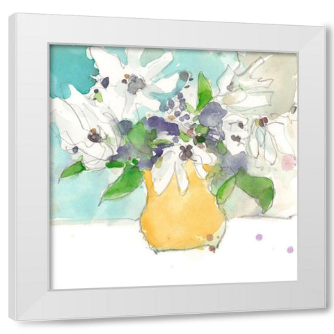 Magnolia Moment II White Modern Wood Framed Art Print by Dixon, Samuel