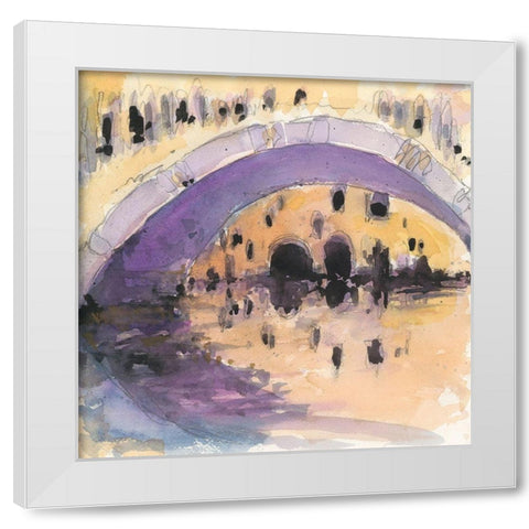 Under The Bridge White Modern Wood Framed Art Print by Dixon, Samuel