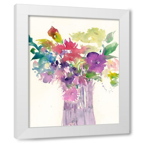 Color Combinations II White Modern Wood Framed Art Print by Dixon, Samuel