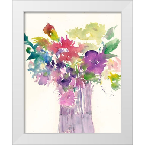 Color Combinations II White Modern Wood Framed Art Print by Dixon, Samuel