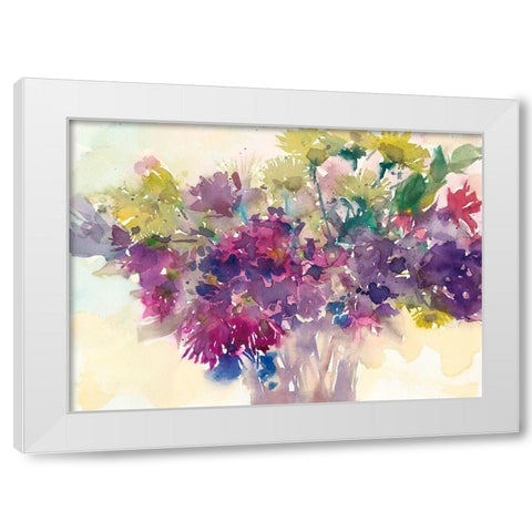 Color Combinations III White Modern Wood Framed Art Print by Dixon, Samuel