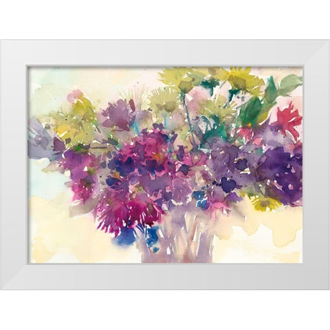 Color Combinations III White Modern Wood Framed Art Print by Dixon, Samuel