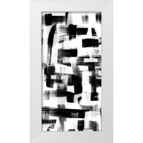 Jam Session I White Modern Wood Framed Art Print by Chandler, Sharon