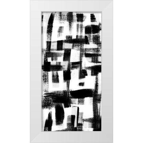 Jam Session III White Modern Wood Framed Art Print by Chandler, Sharon