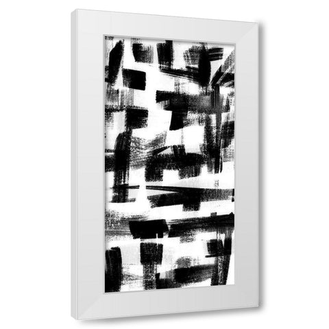 Jam Session IV White Modern Wood Framed Art Print by Chandler, Sharon