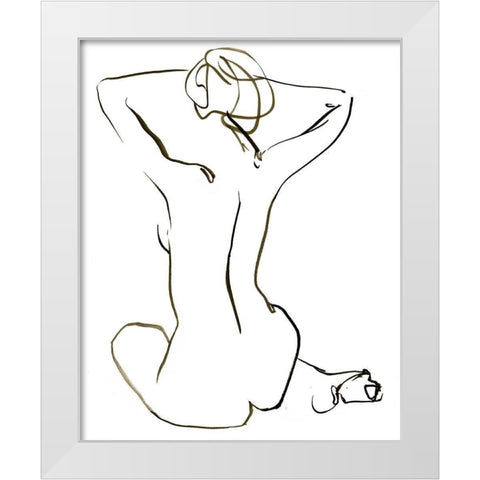 Warm Embrace I White Modern Wood Framed Art Print by Parker, Jennifer Paxton