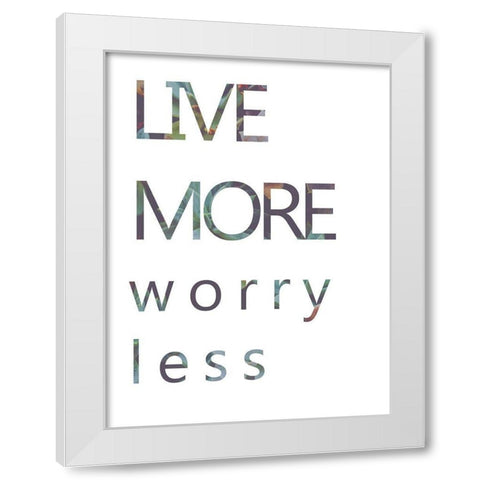 Positive Mantra II White Modern Wood Framed Art Print by Goldberger, Jennifer