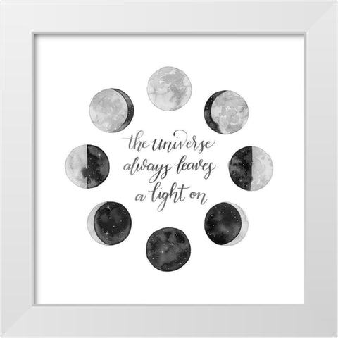 Ode to the Moon I White Modern Wood Framed Art Print by Popp, Grace