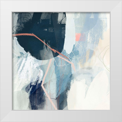 Luz I White Modern Wood Framed Art Print by Borges, Victoria